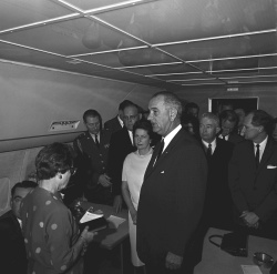 Swearing in of Lyndon B. Johnson as President