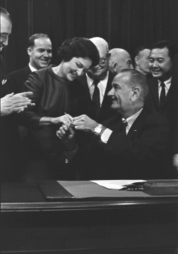 Signing of the Highway Beautification Act